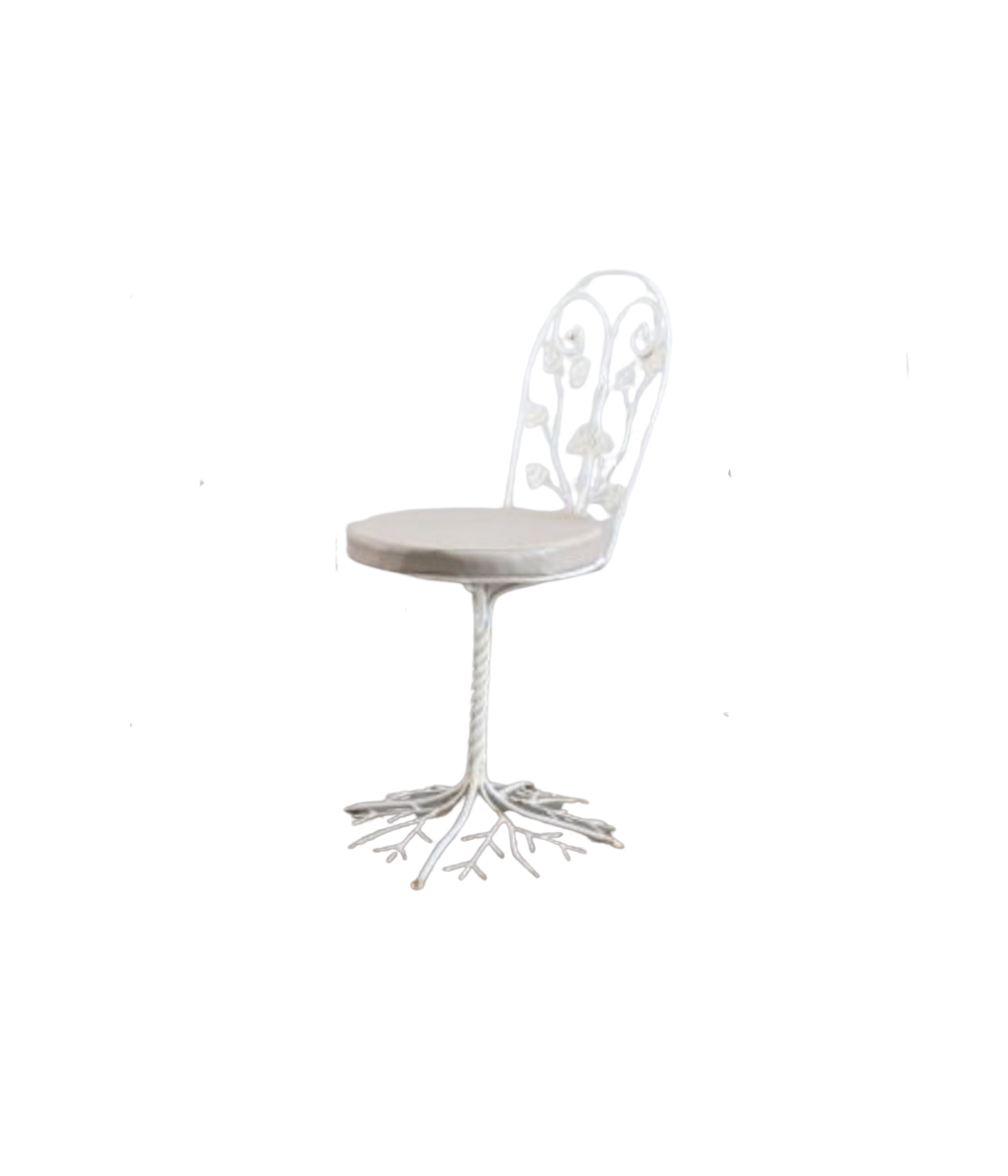 1950s Wrought Iron Sculptural Garden Chair with Tree Design