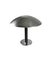 Leather table lamp by Metalarte, 1962