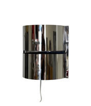 Chrome space age wall lamp by Minilumi Design