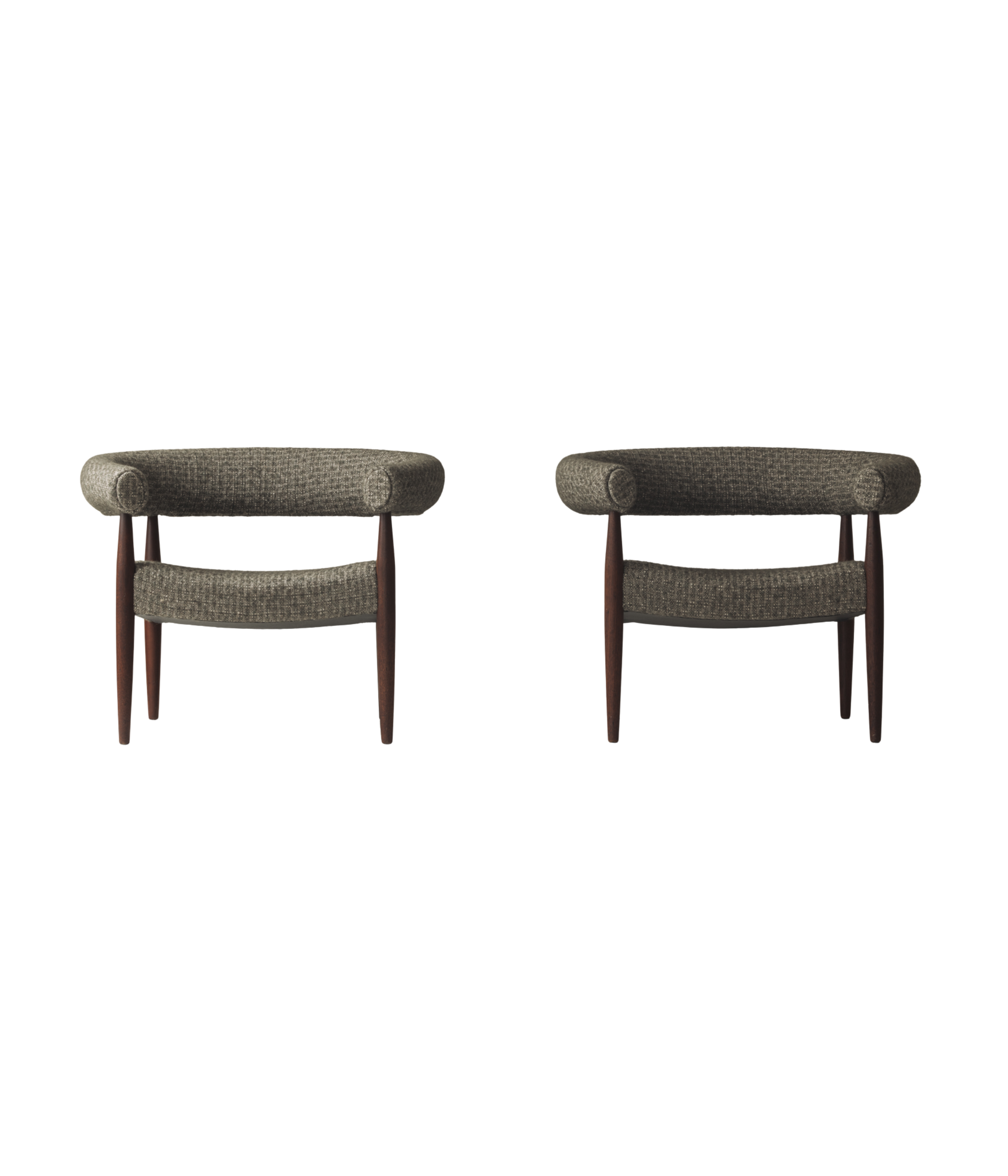Very rare set of 'Ring Chairs' by Nanna and Jørgen Ditzel, Denmark 1958