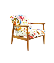WR armchair with colorful patterns 1970s