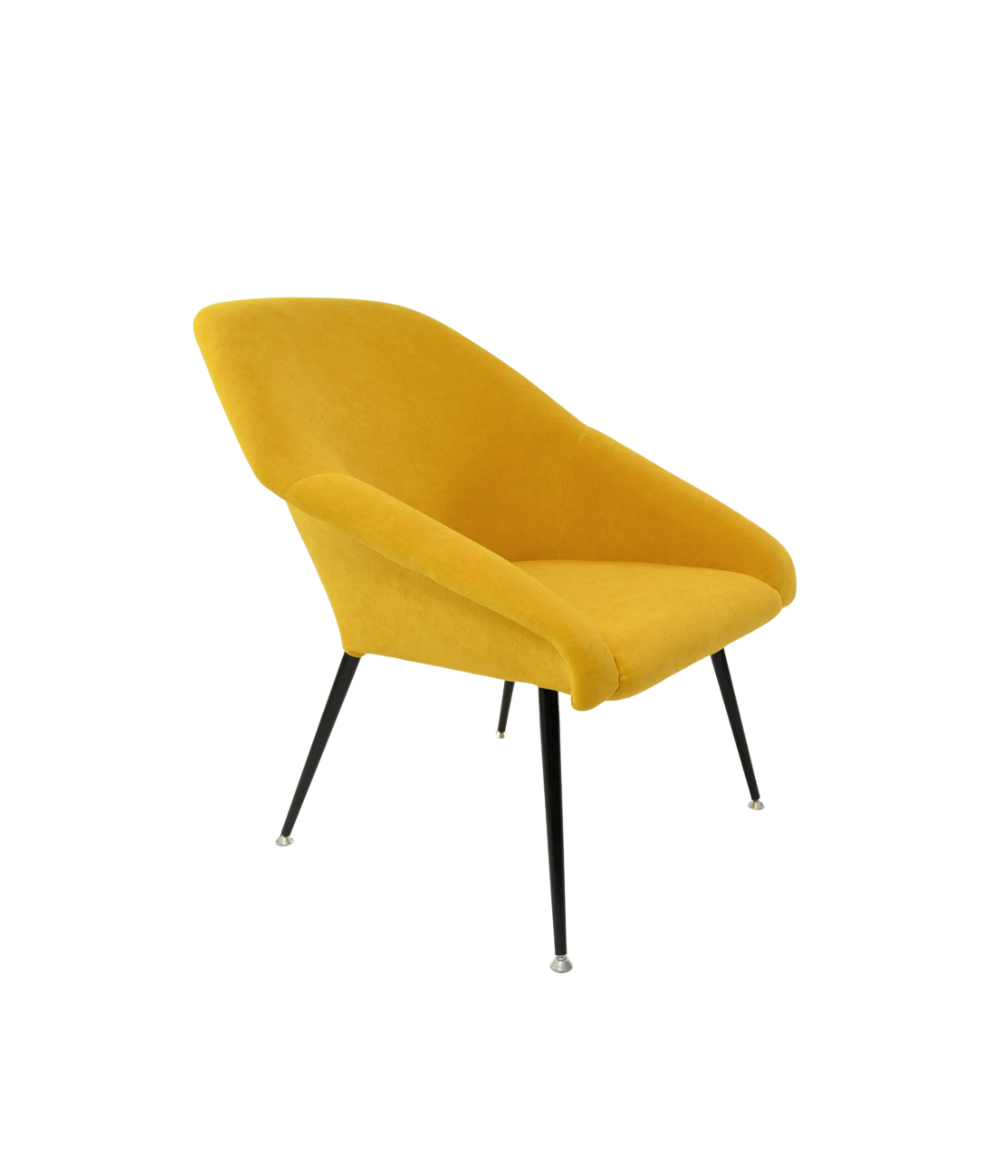 Yellow shell chair 1970s