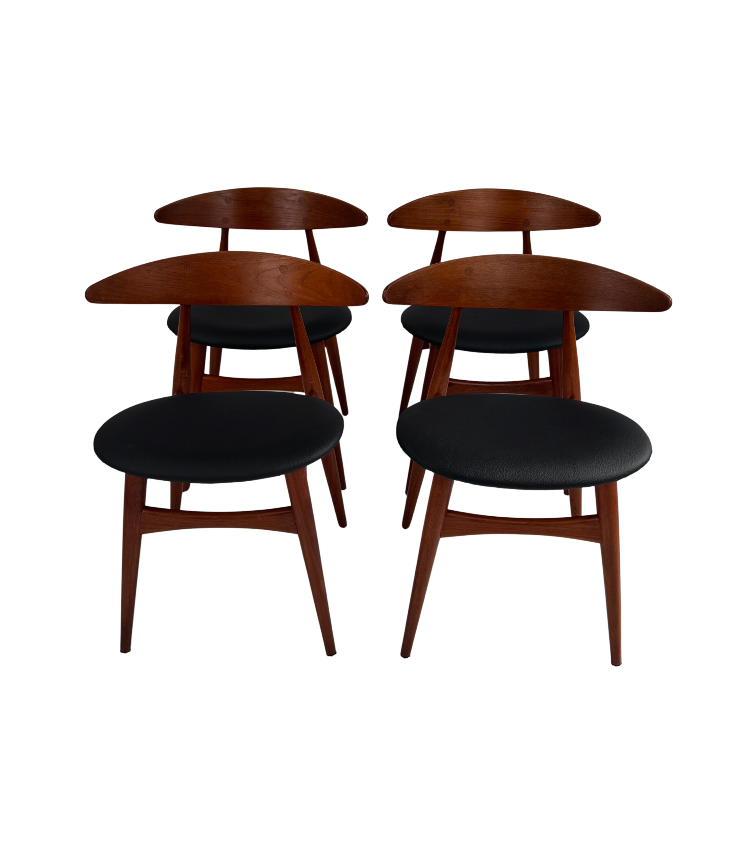 Set of 4 CH33 Dining Chairs, Hans J. Wegner, Denmark, 1950s
