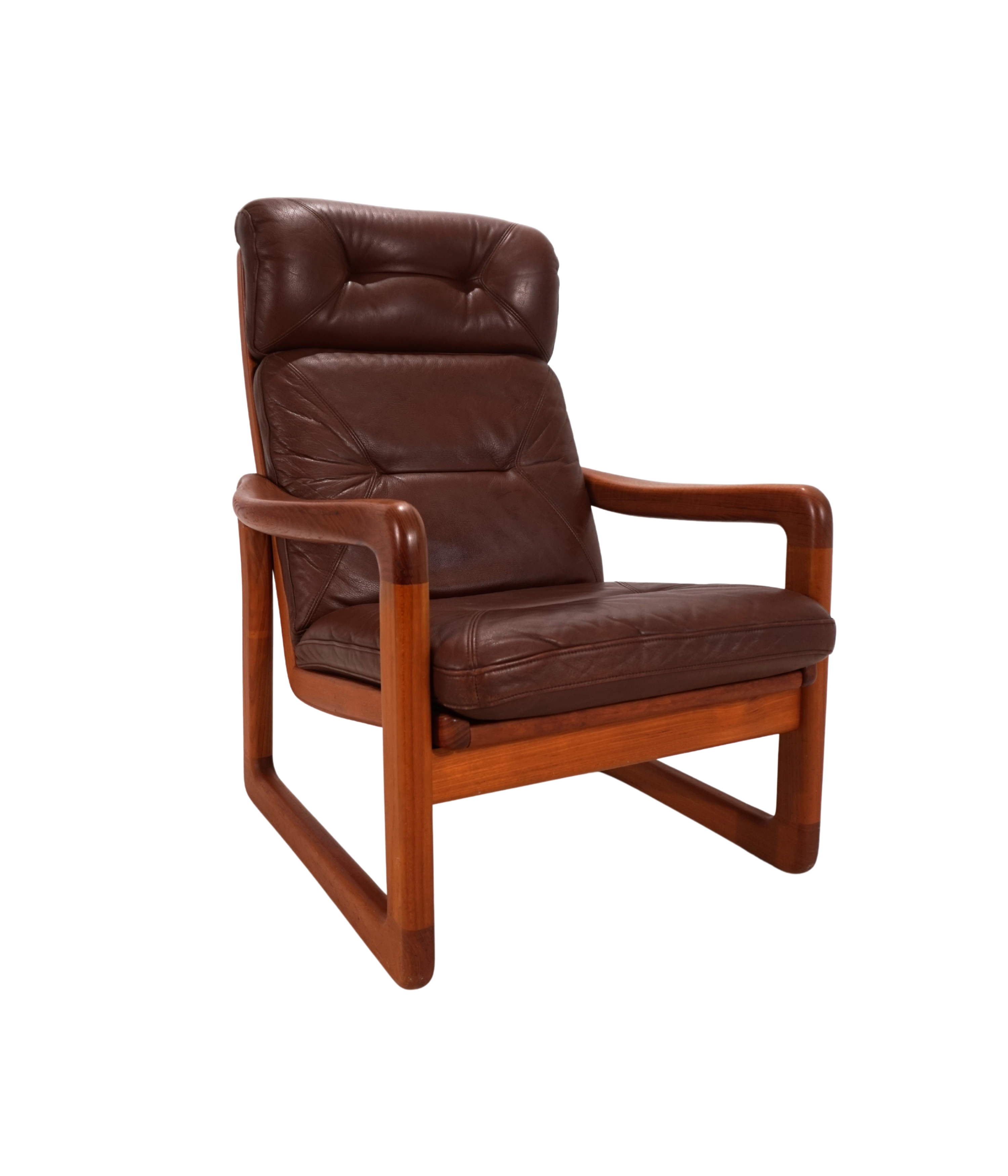 EMC_teak_leather_armchair,_1960
