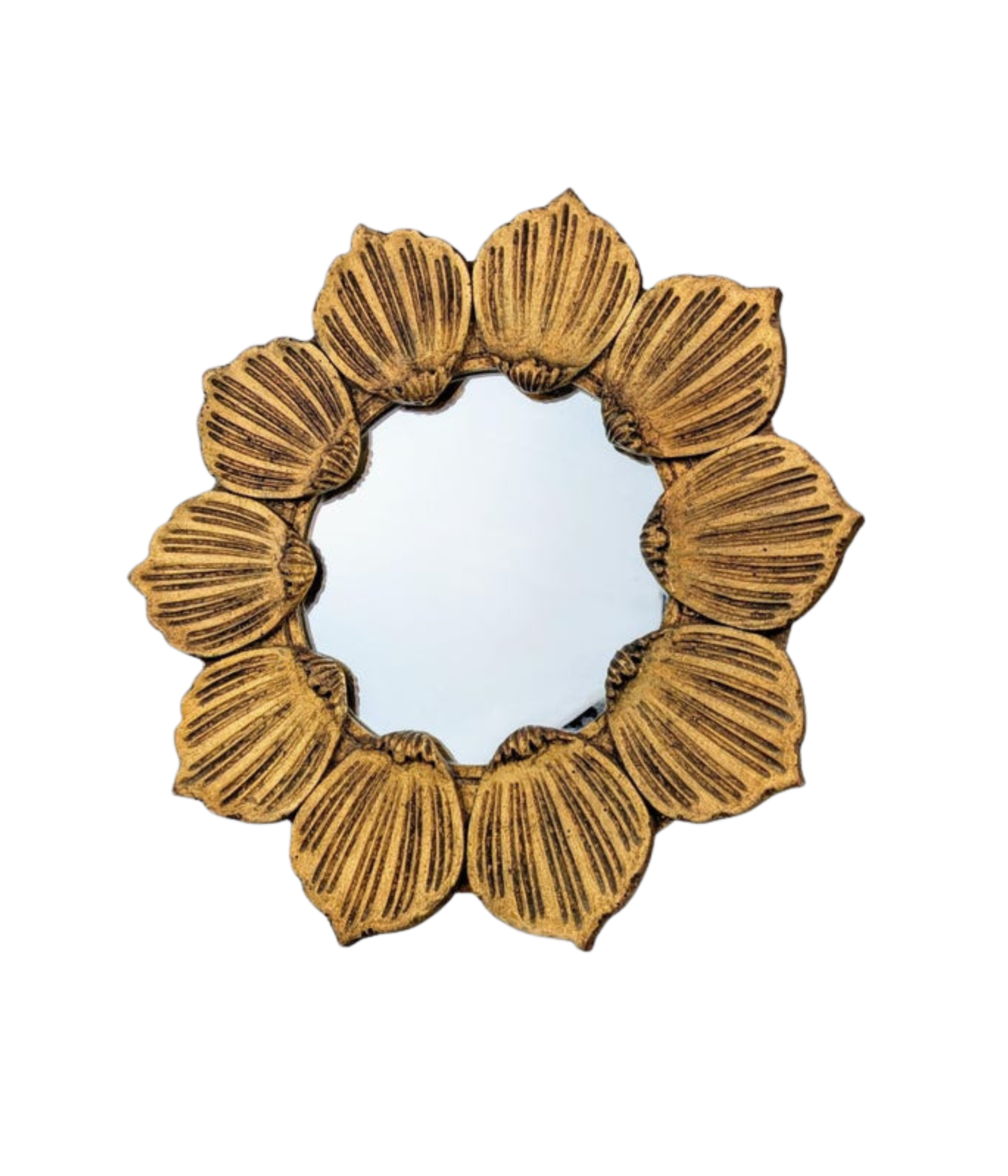 Floral_Sunburst_Mirror_in_Gilt_Wood_1950s