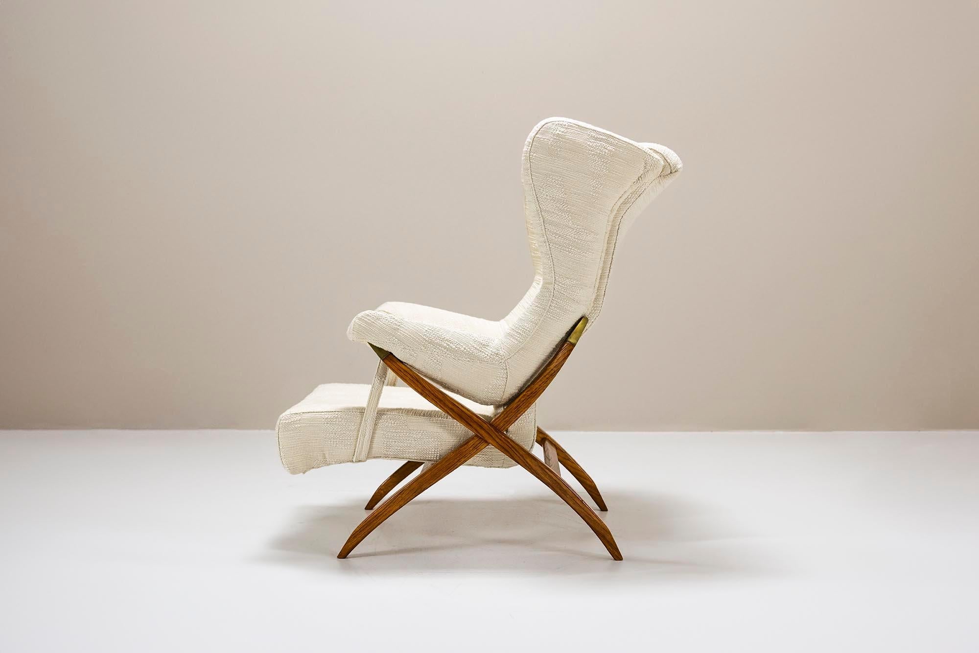 Franco_Albini_Fiorenza_Lounge_Chair_in_Dedar_Fabric_for_Arflex_Italy_1952