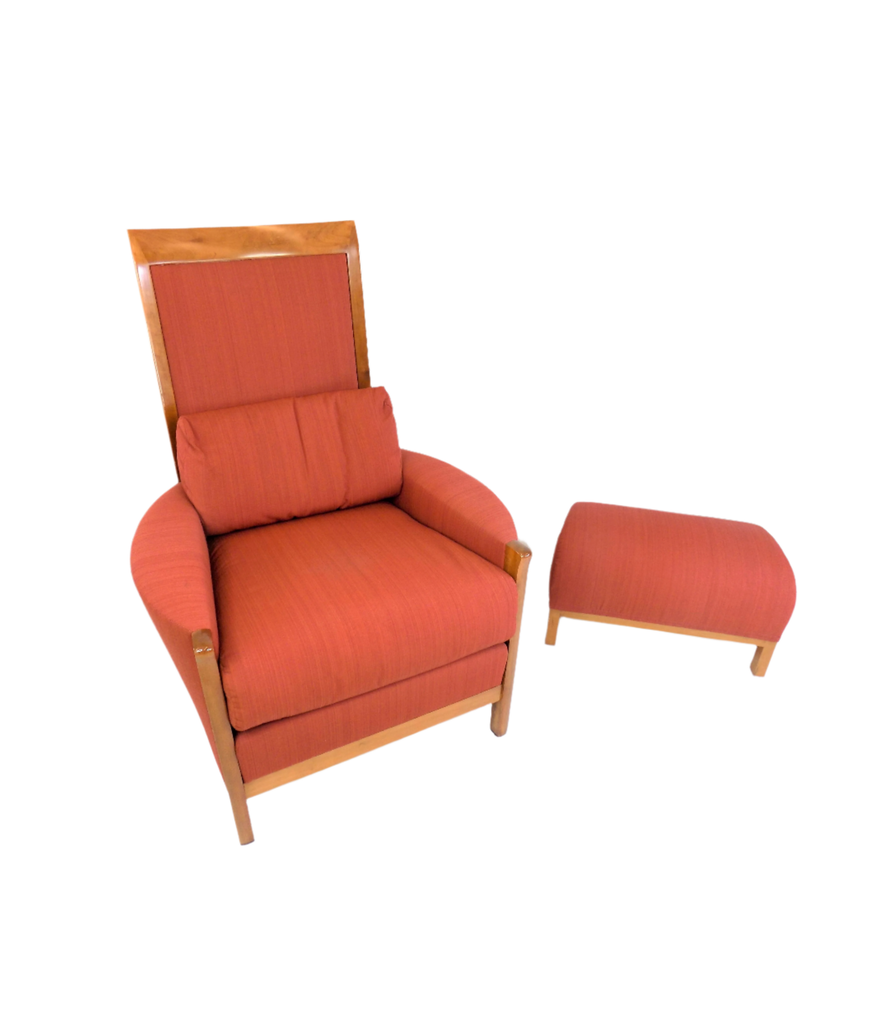 Giorgetti_Art_Deco_armchair_with_ottoman_by_Umberto_Asnago