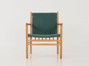 Green_Beech_armchair_in_Danish_design_1970s_designer_Erik_Ole_Jorgensen