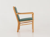 Green_Beech_armchair_in_Danish_design_1970s_designer_Erik_Ole_Jorgensen