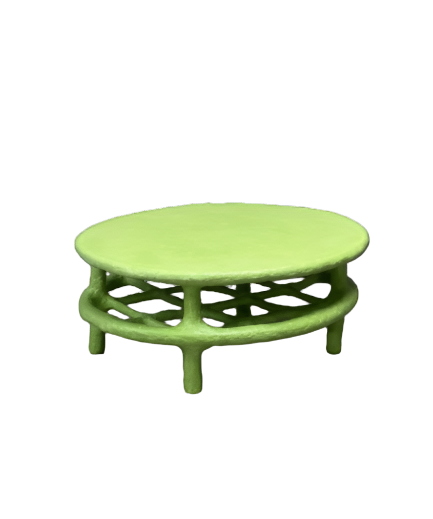 Green_Oval_Coffee_Table_With_Grid