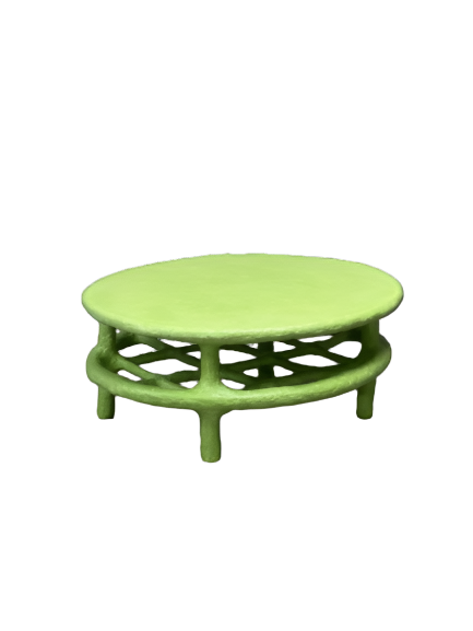 Green_Oval_Coffee_Table_With_Grid