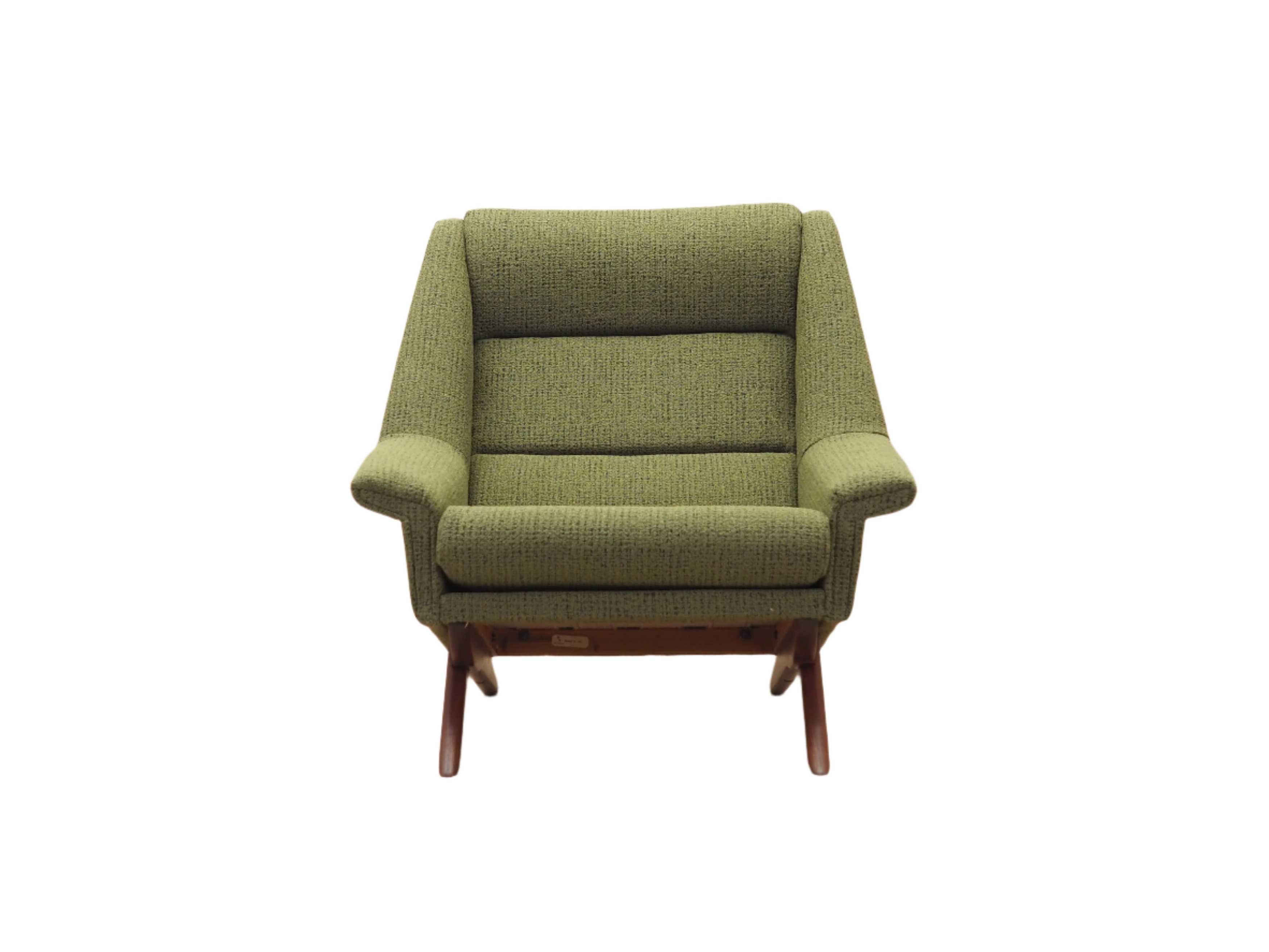 Green_armchair_Danish_design_1970s_manufacture_Horsens_M_belfabrik