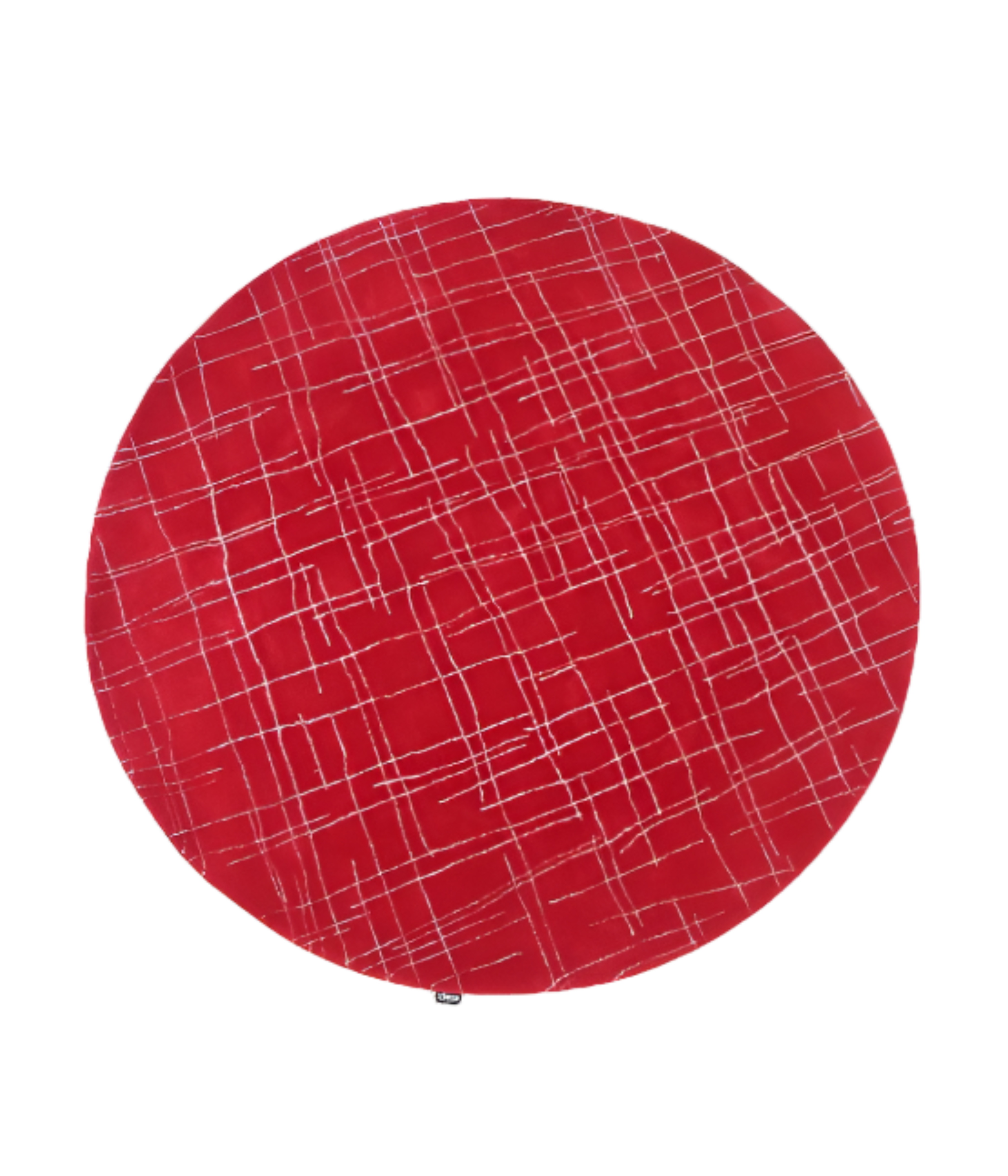 Handtufted_Vintage_Red_Circular_Rug_by_Tisca_1980_s