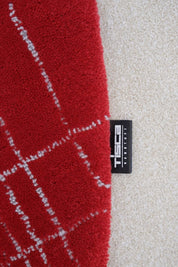 Handtufted_Vintage_Red_Circular_Rug_by_Tisca_1980_s