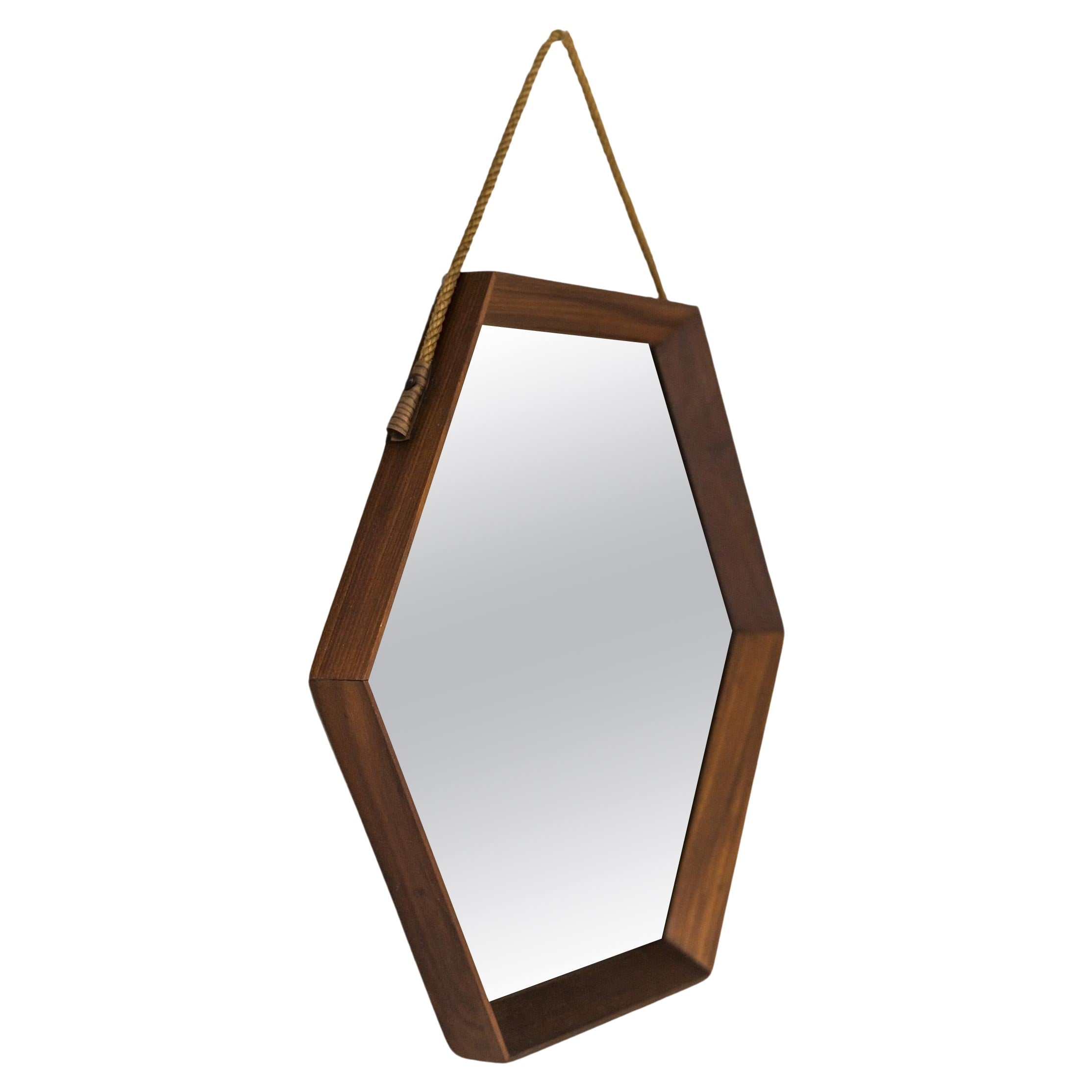 Italian_Vintage_Hexagonal_Mirror_in_Teak_Italy_1960s