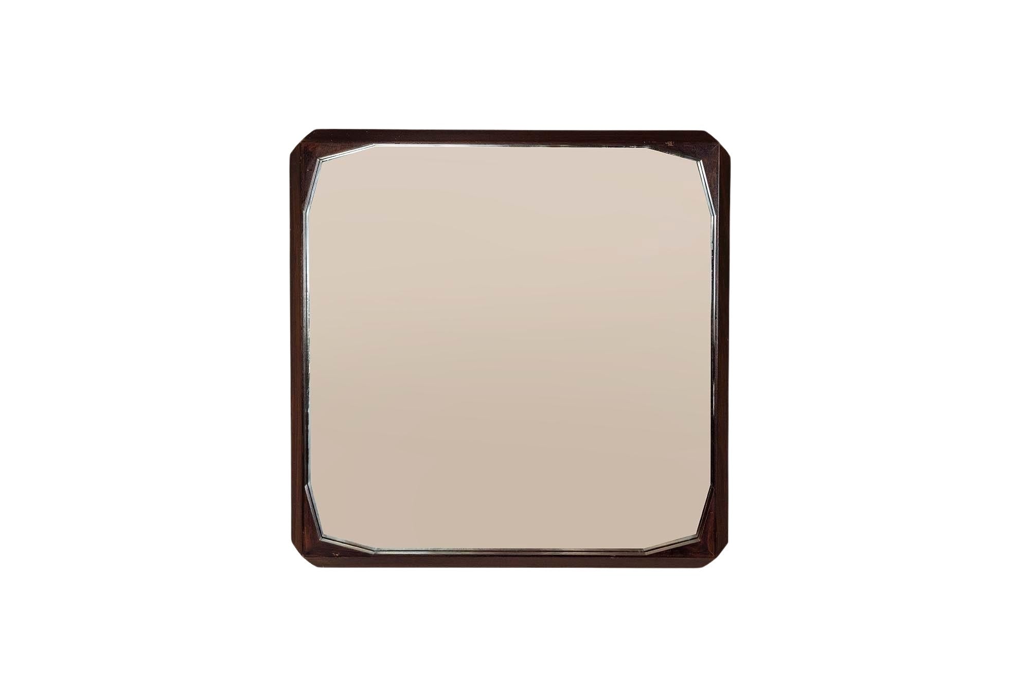Italian_Vintage_Square_Mirror_in_Rosewood_Italy_1960s