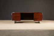 Leon_Rosen_for_Pace_Collection_Burl_Chrome_Waterfall_Executive_Desk_c_1970s