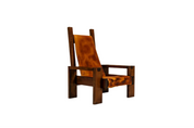 Lounge_Chair_In_Elm_and_Leather_In_The_Manner_Of_Pierre_Chapo_France_1970s