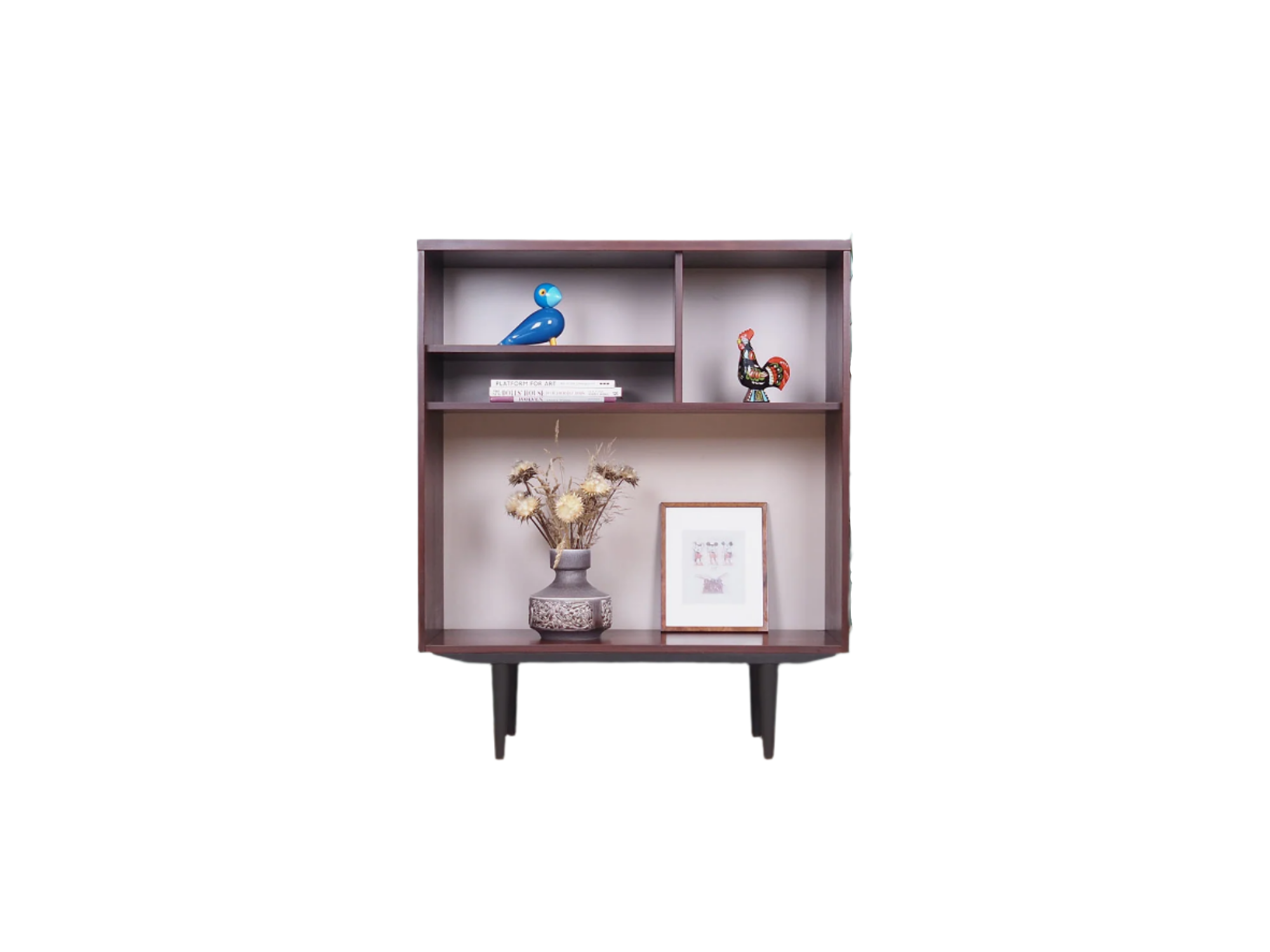 Mahogany_bookcase_Swedish_design_1960s_manufacturer_Ulferts