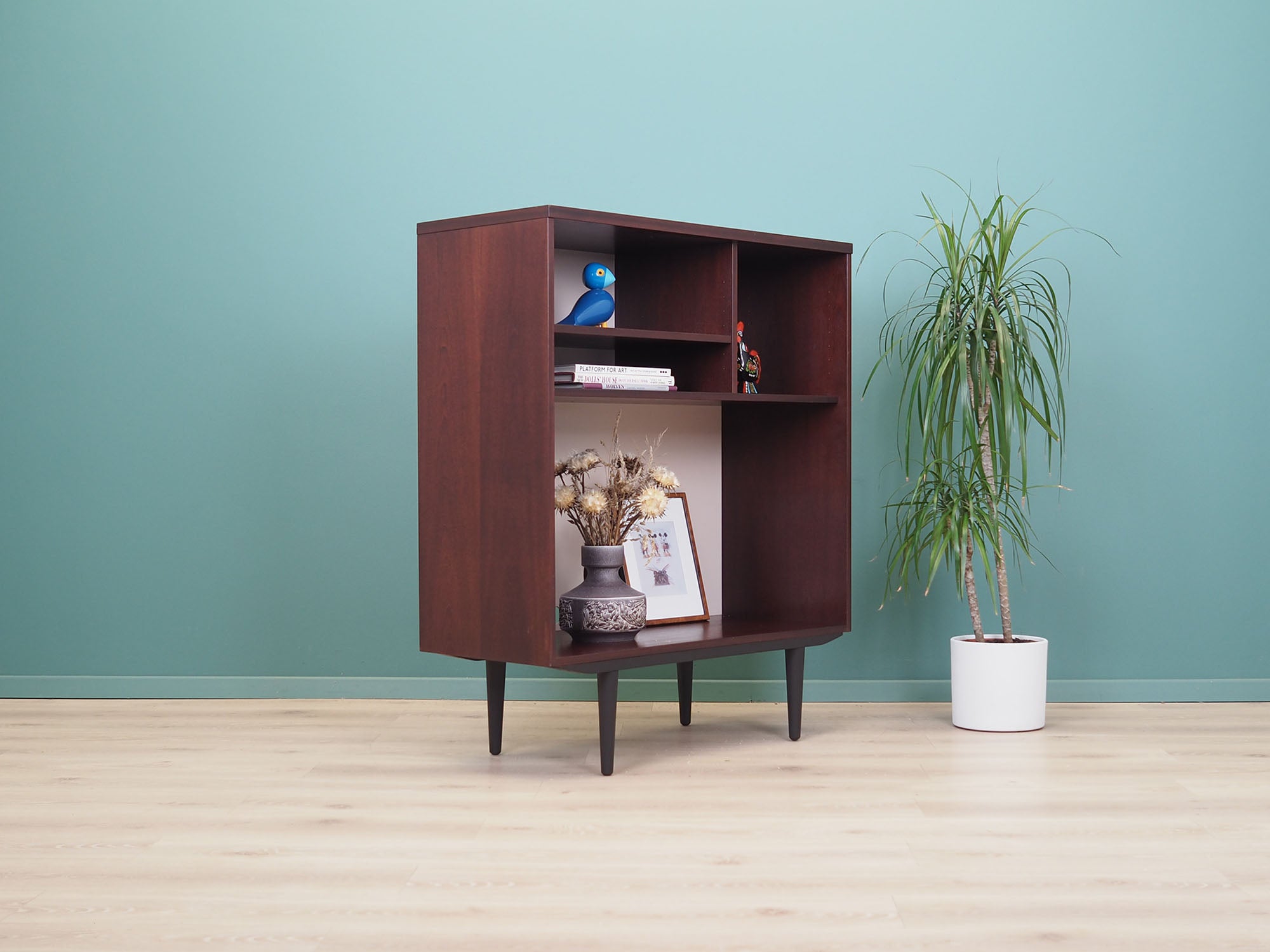 Mahogany_bookcase_Swedish_design_1960s_manufacturer_Ulferts