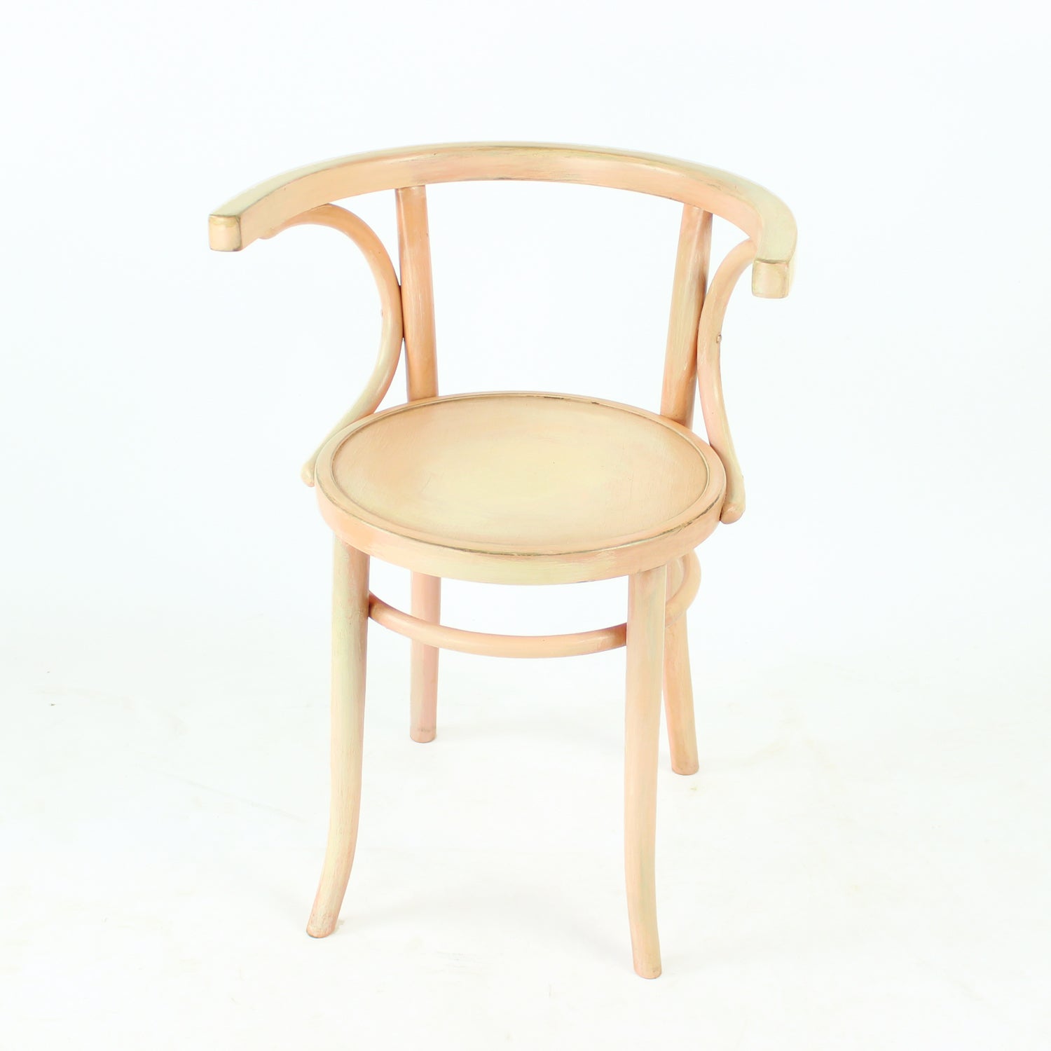 Michael_Thonet_No._24_Bentwood_Chair_By_Ton_In_Pink_Czechoslovakia_1950s