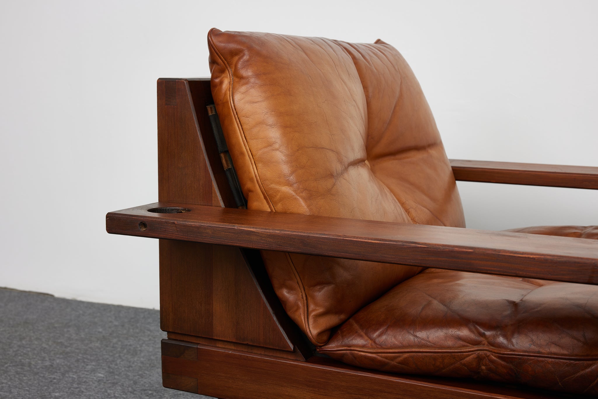 Mid-Century_Pine_and_Cognac_Leather_Lounge_Chair_Ottoman_France_1950s_Set_of_2