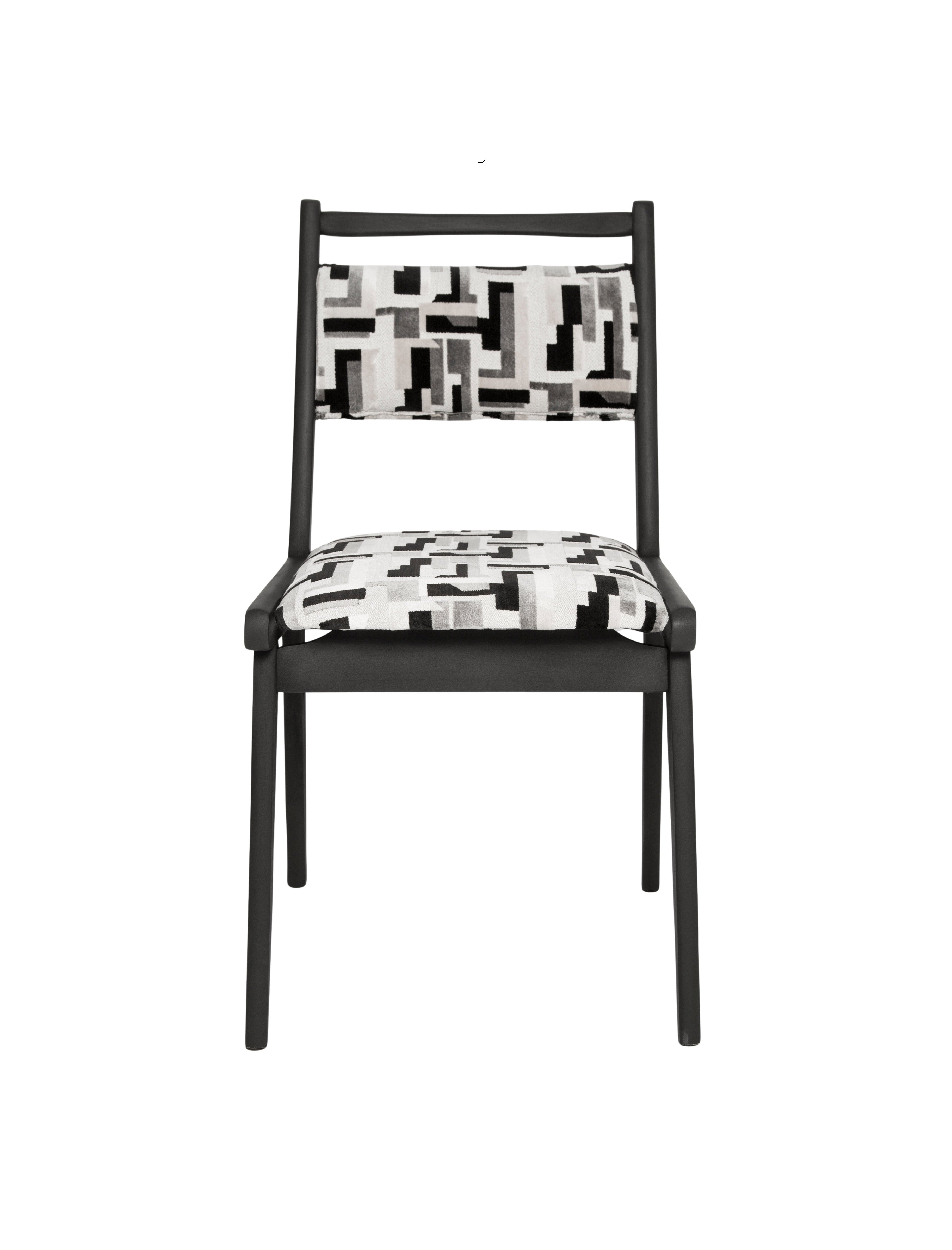 Mid_Century_Black_and_White_Velvet_JAR_Chair_Poland_Europe_1960s