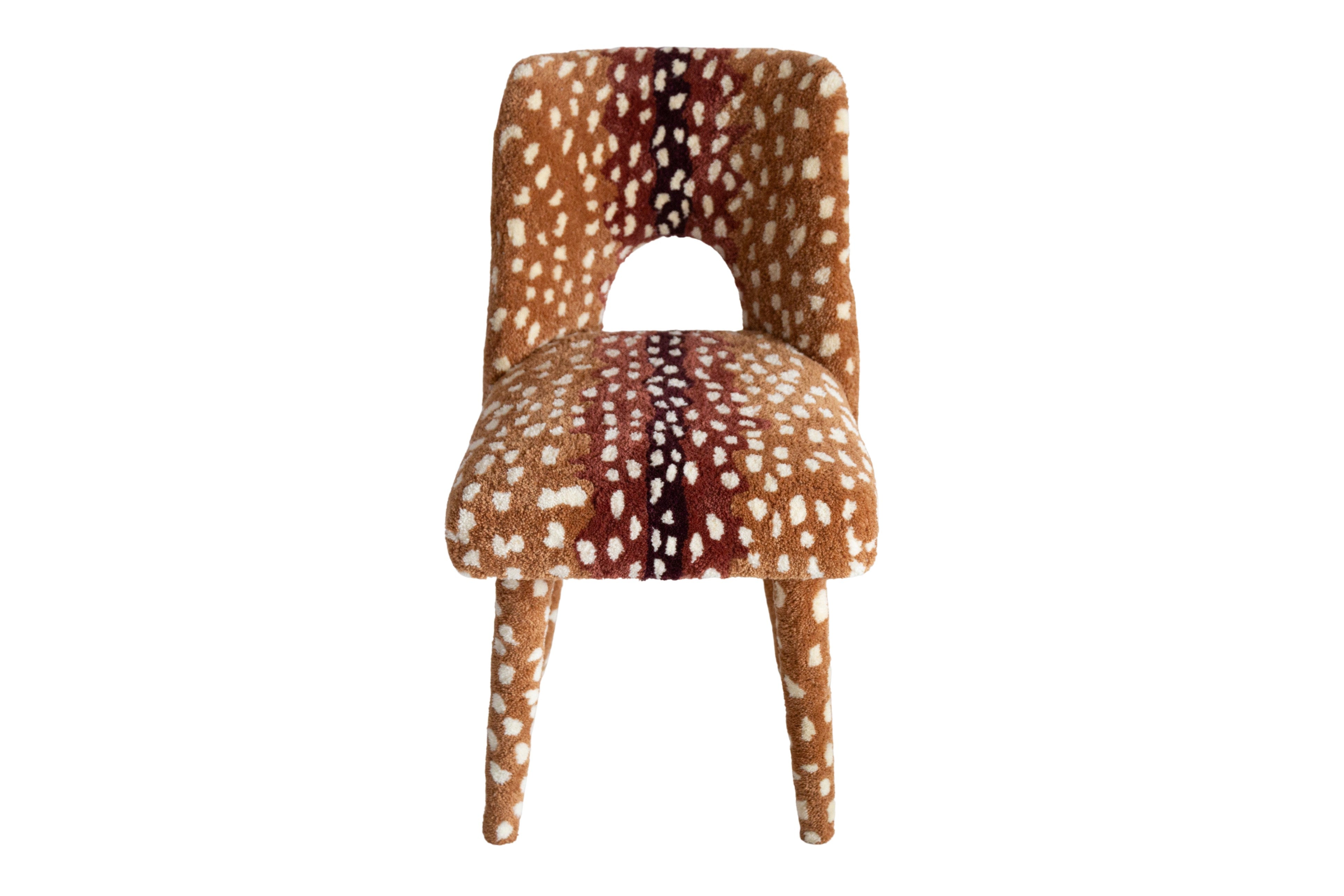 Mid_Century_Hand_Tufting_Roe_Deer_Bambi_Wool_Shell_Chair_1960s