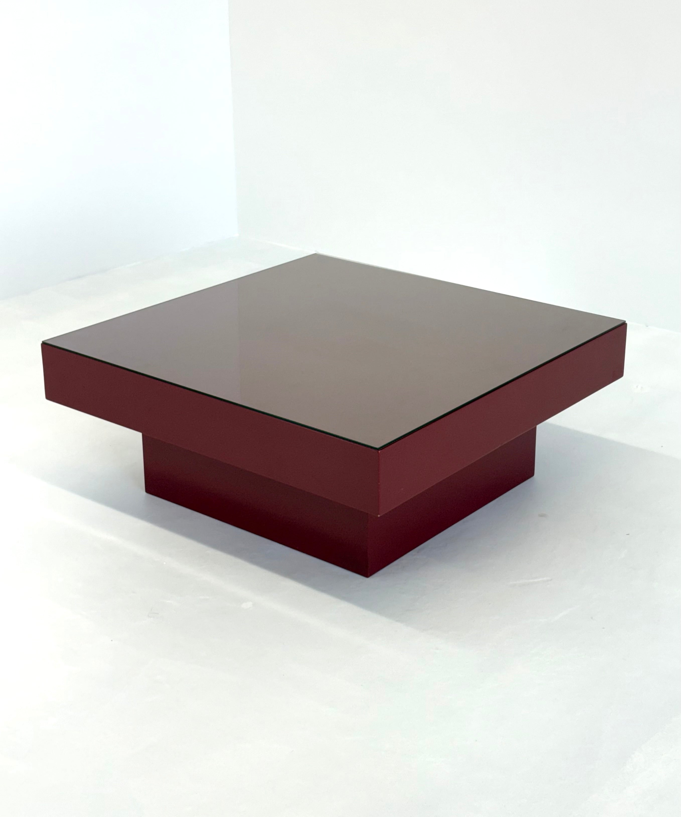 Mid_Century_Red_Italian_Coffee_Table_with_Glass_Top