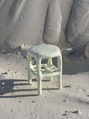 Mint_papier-mache_table_or_stool