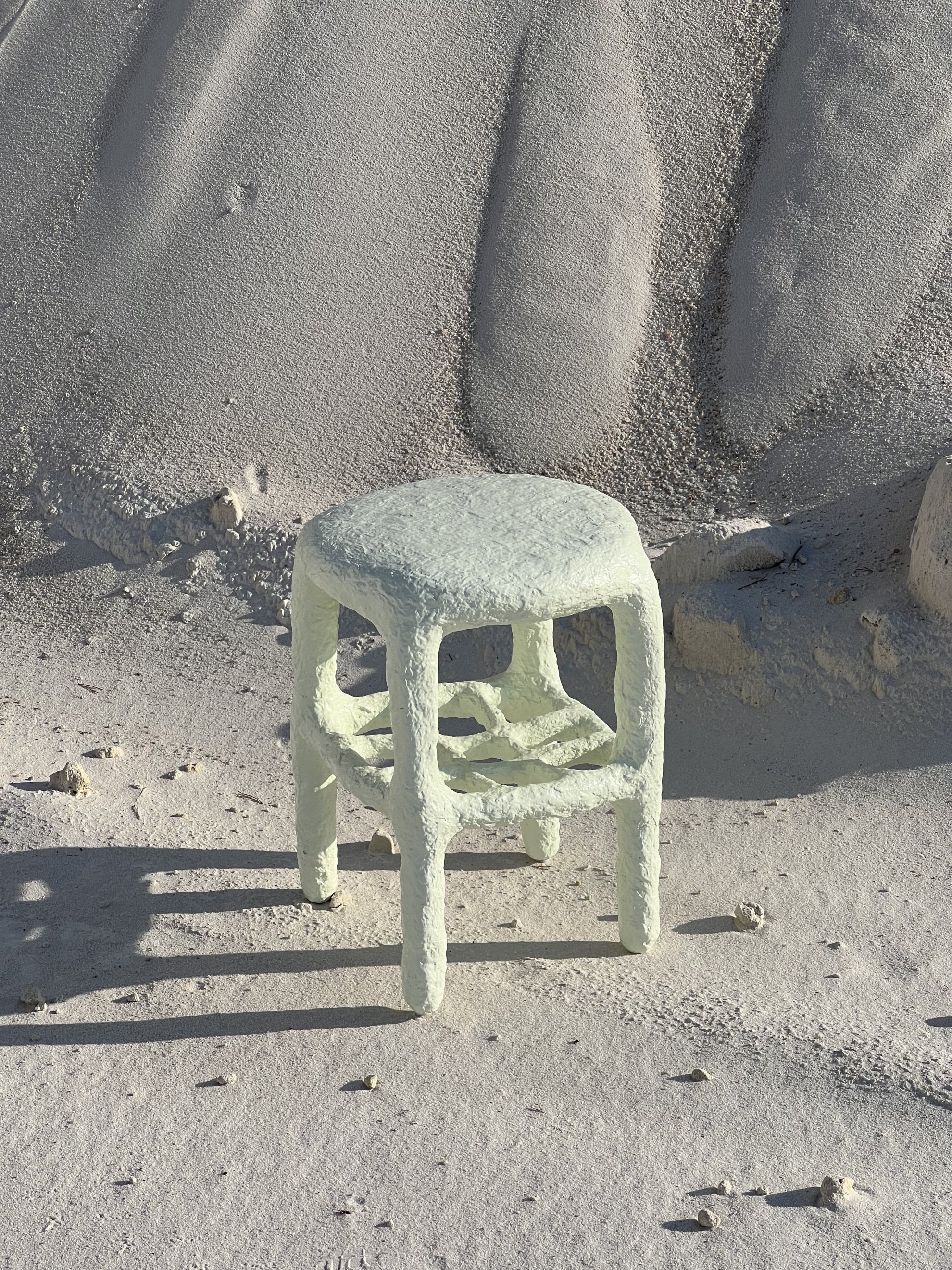 Mint_papier-mache_table_or_stool