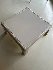 Model_4984_Square_Table_in_Moulded_White_Polyurethane_by_Gae_Aulenti_for_Kartell,_1970s