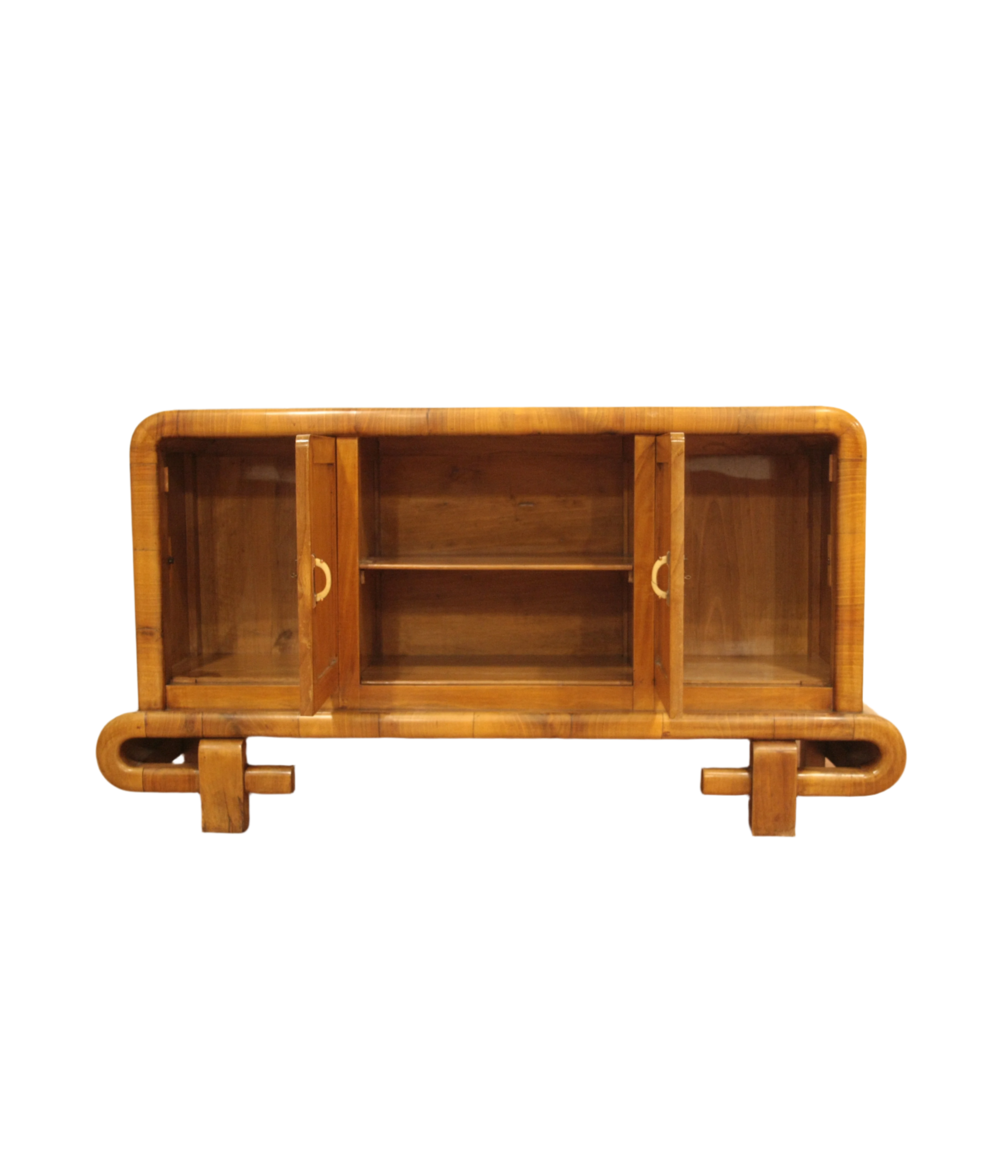 Modern_Art_Deco_Tv_stand_in_Walnut_from_1950s