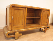 Modern_Art_Deco_Tv_stand_in_Walnut_from_1950s
