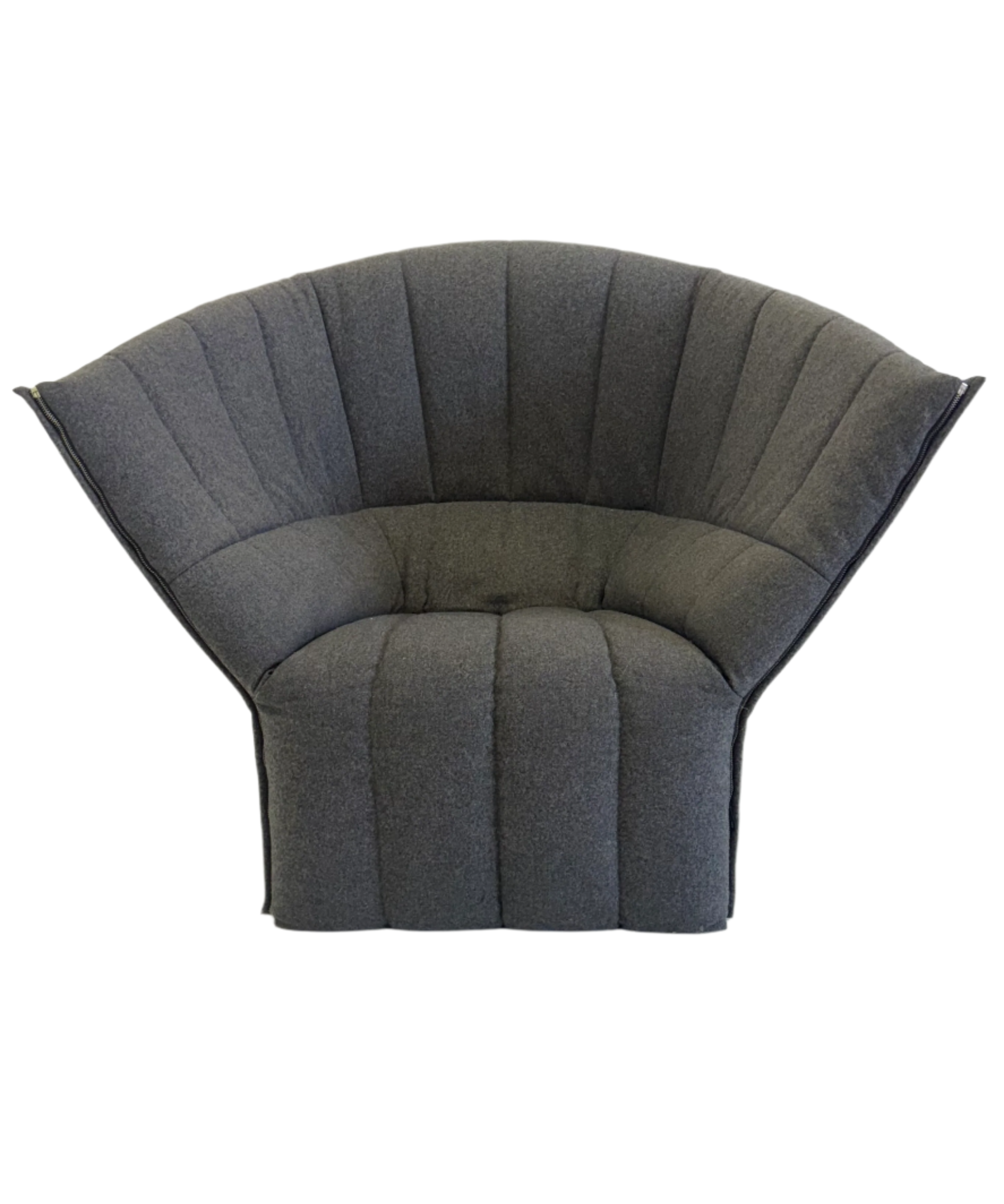 Moel_armchair_in_dark_gray_from_Ligne_Roset_by_Inga_Semp