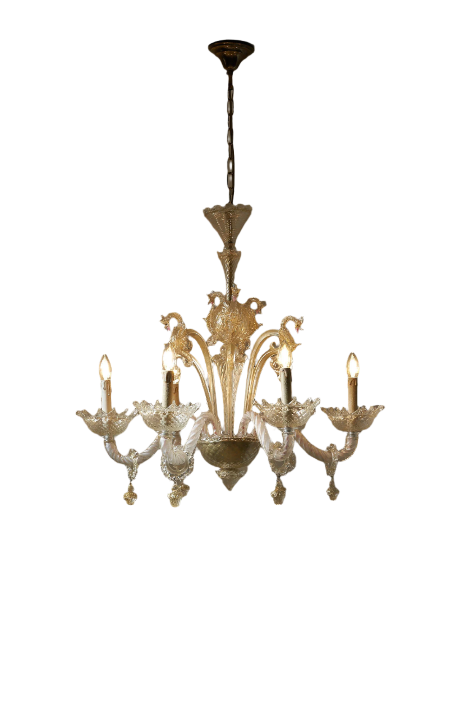 Murano_Glass_chandelier_with_Seahorse_Barovier&Toso