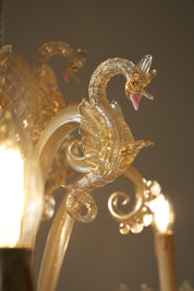 Murano_Glass_chandelier_with_Seahorse_Barovier&Toso