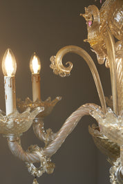 Murano_Glass_chandelier_with_Seahorse_Barovier&Toso