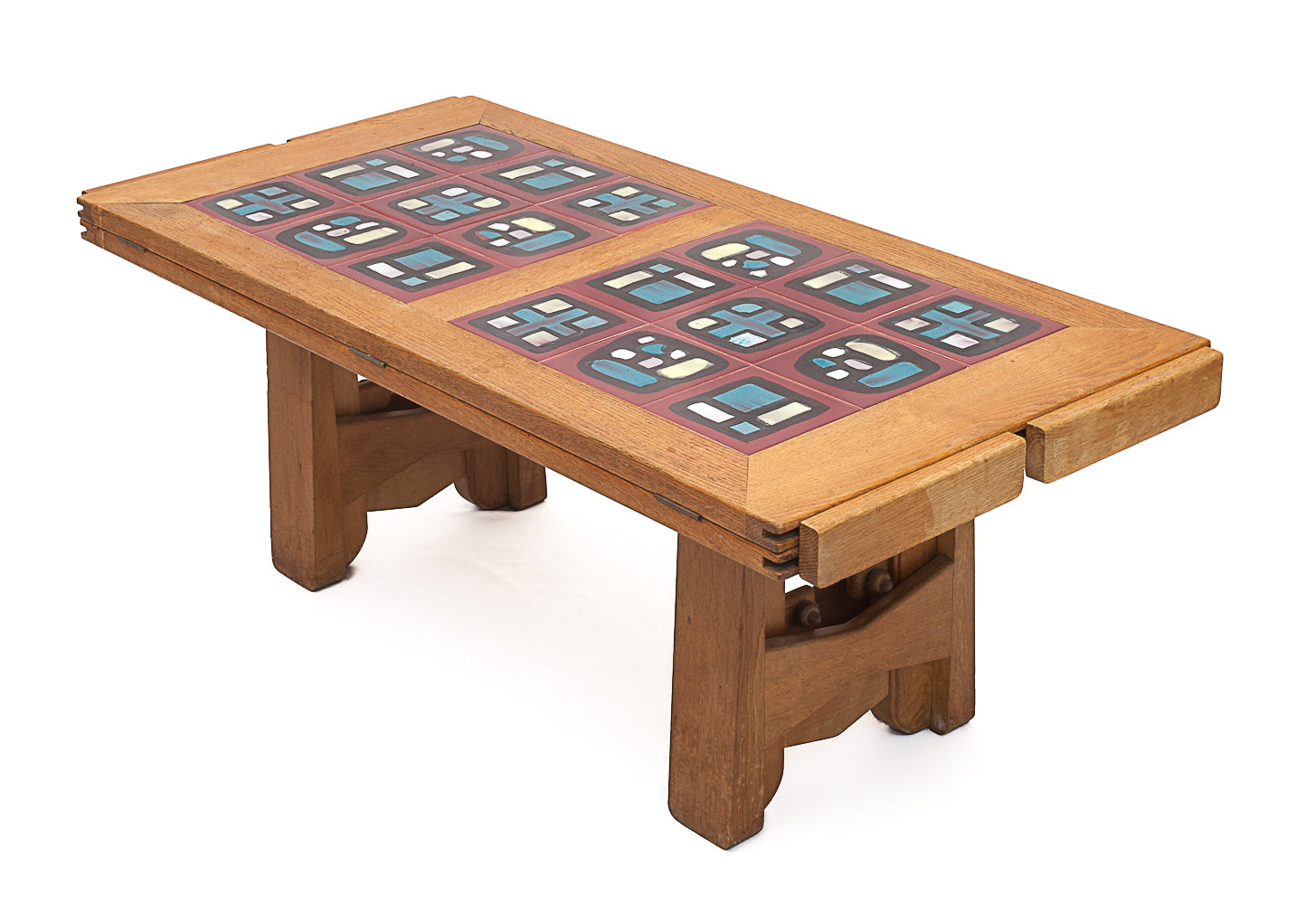 Oak_Wood_dining_table_by_Guillerme_et_Chambron