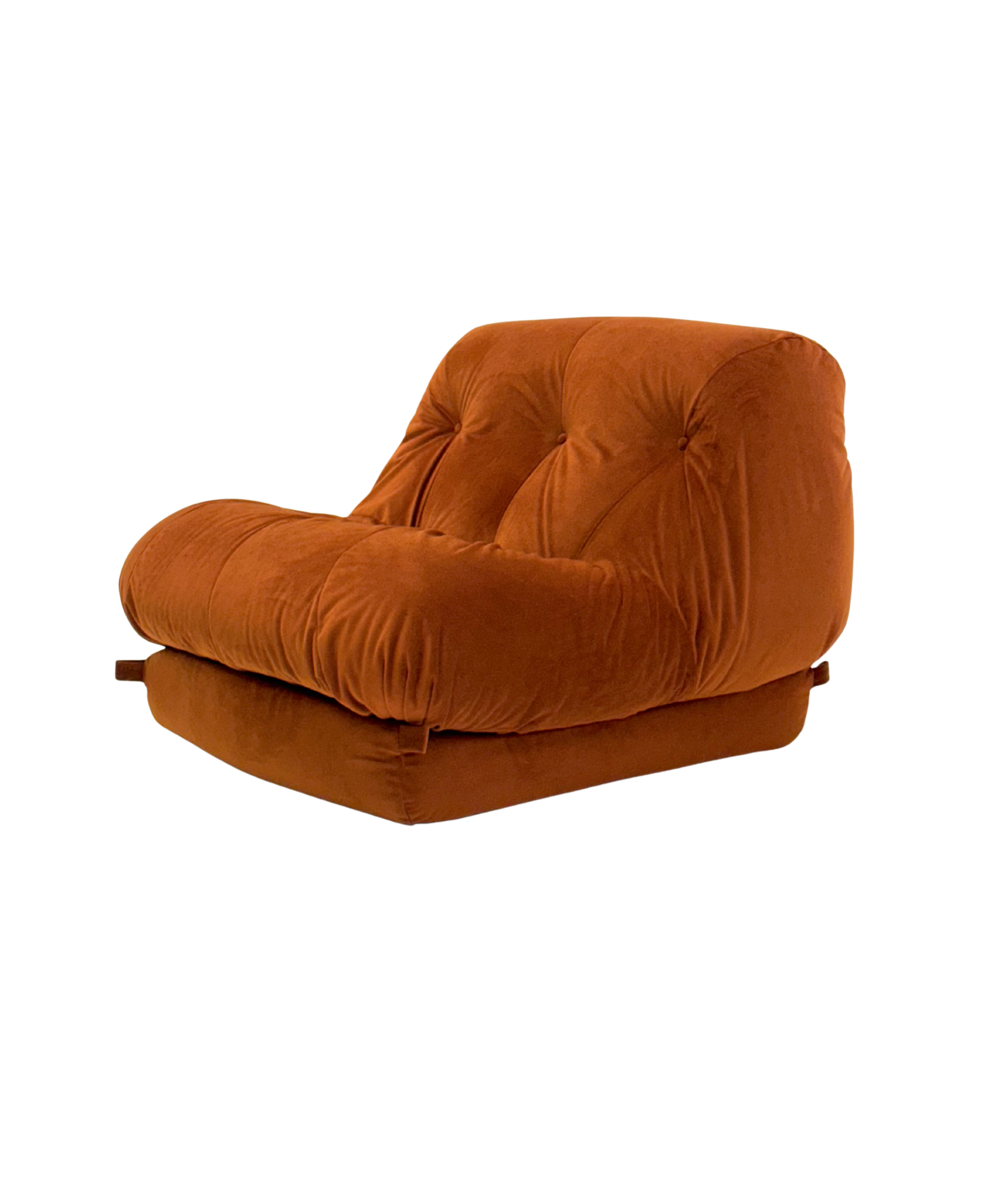 Orange_Nuvolone_armchair_by_Rino_Maturi_for_Mimo_Padova
