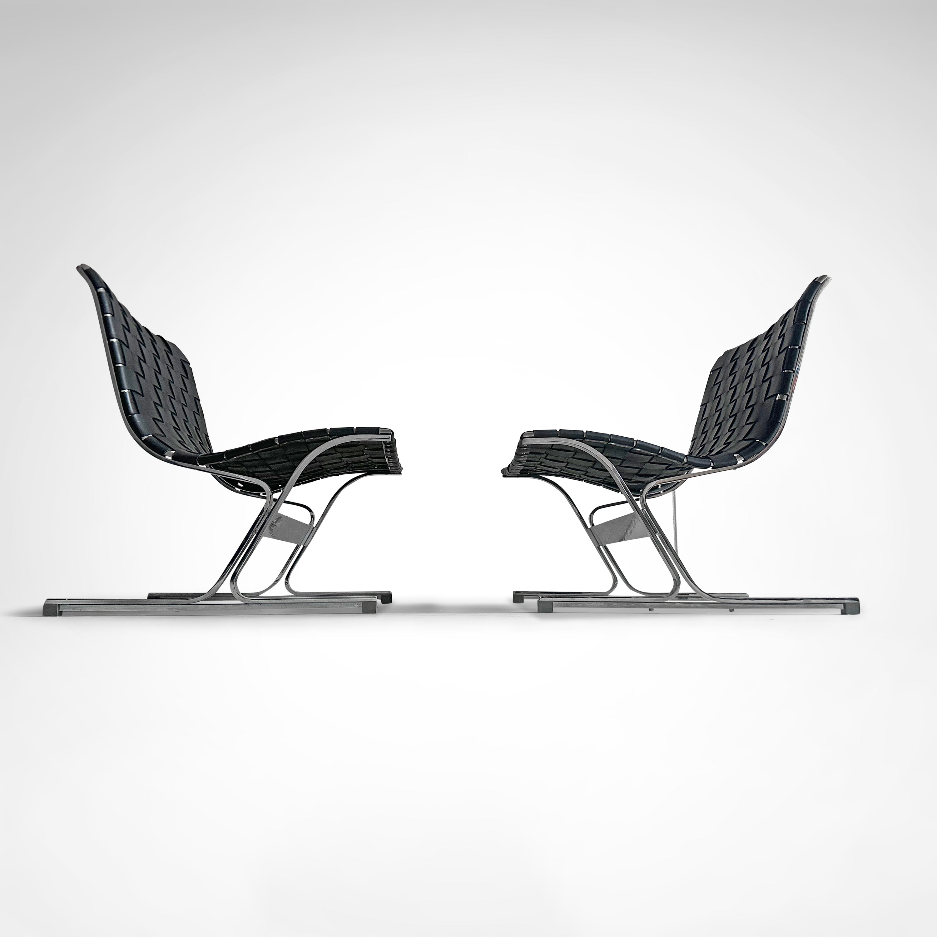 PLR1_Luar_lounge_chair_by_Ross_Littell_for_ICF_De_Padova_Italy_1960s,_set_of_2