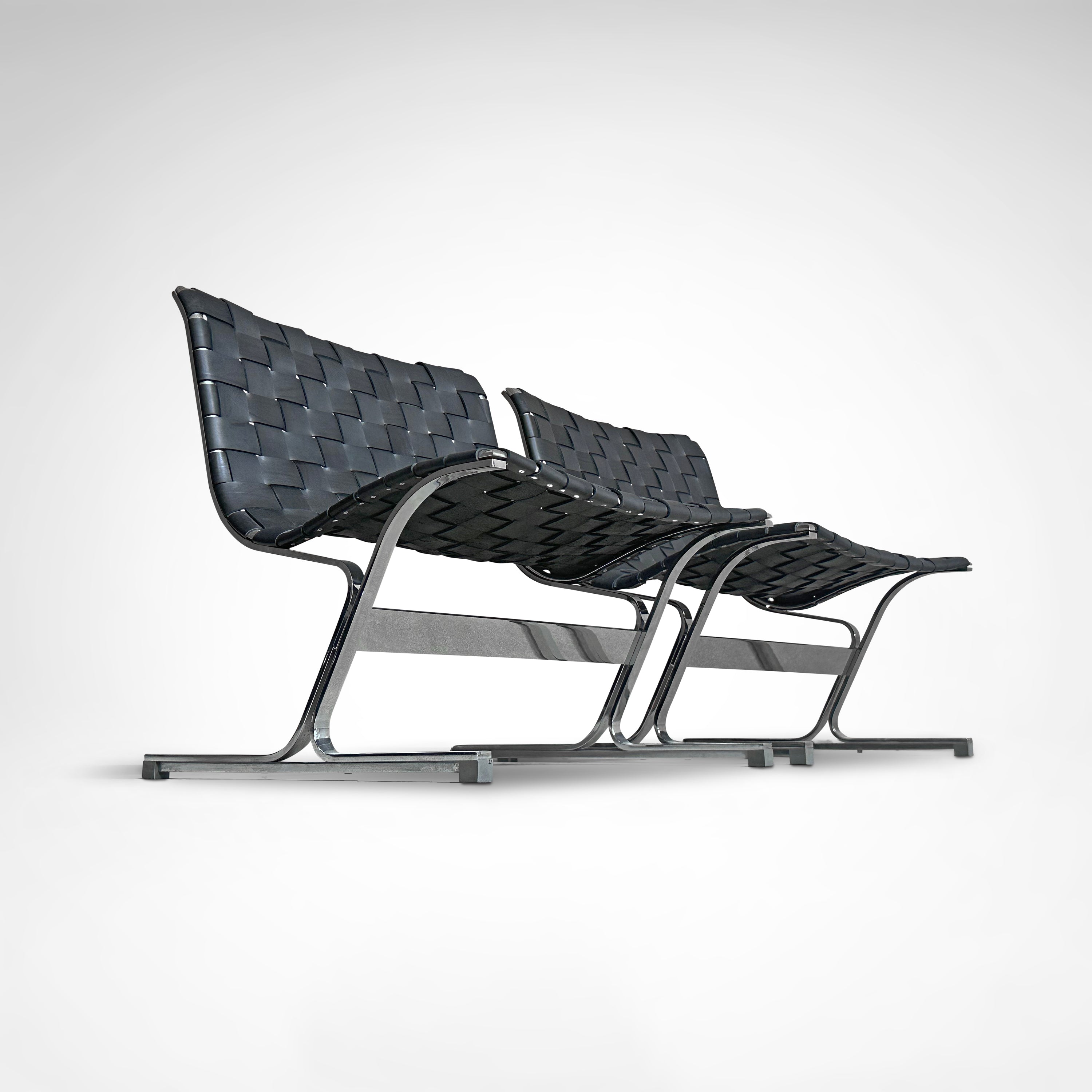 PLR1_Luar_lounge_chair_by_Ross_Littell_for_ICF_De_Padova_Italy_1960s,_set_of_2