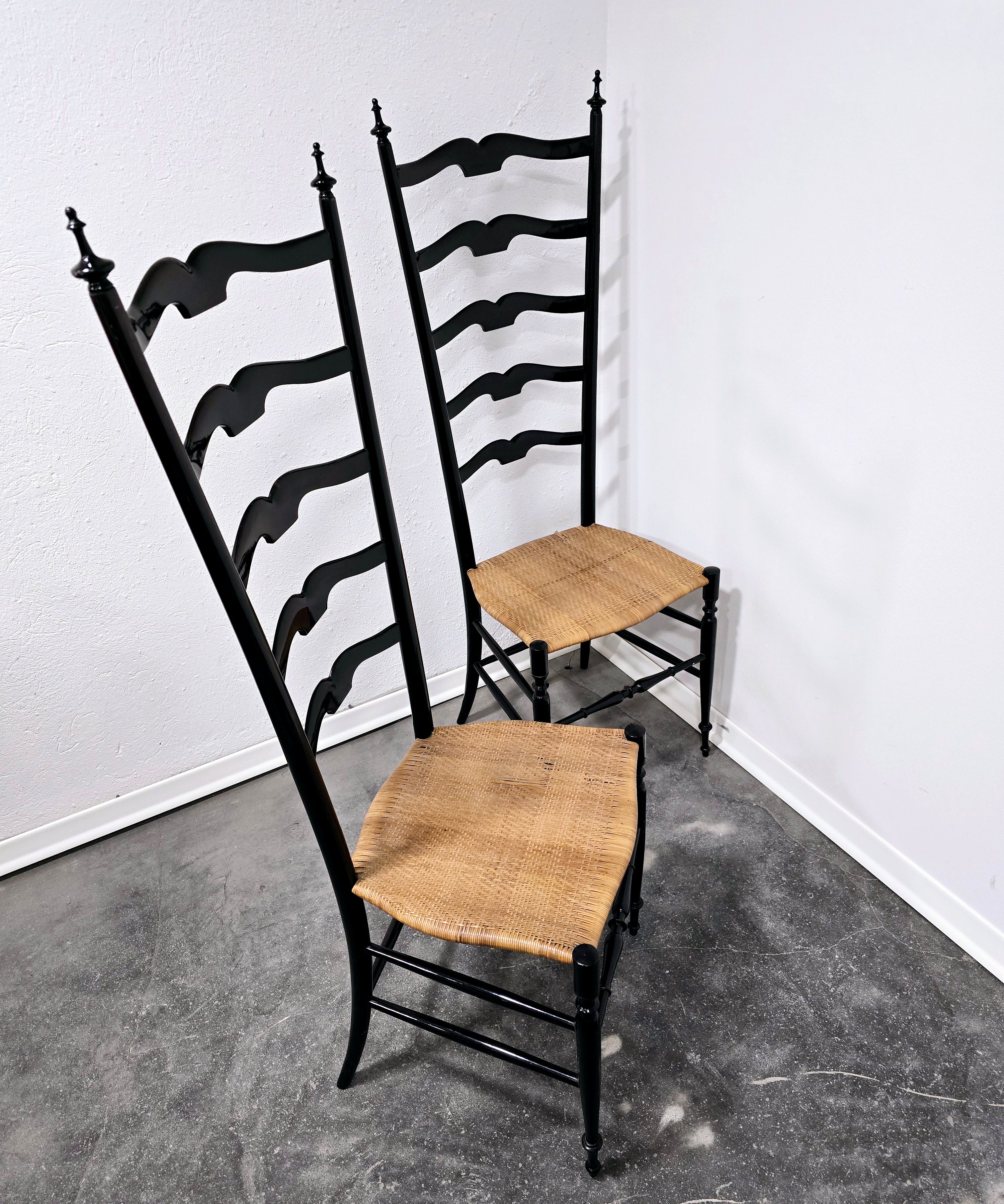 Paolo_Buffa_Ladder_chairs_for_Chiavari_Italy_1950s
