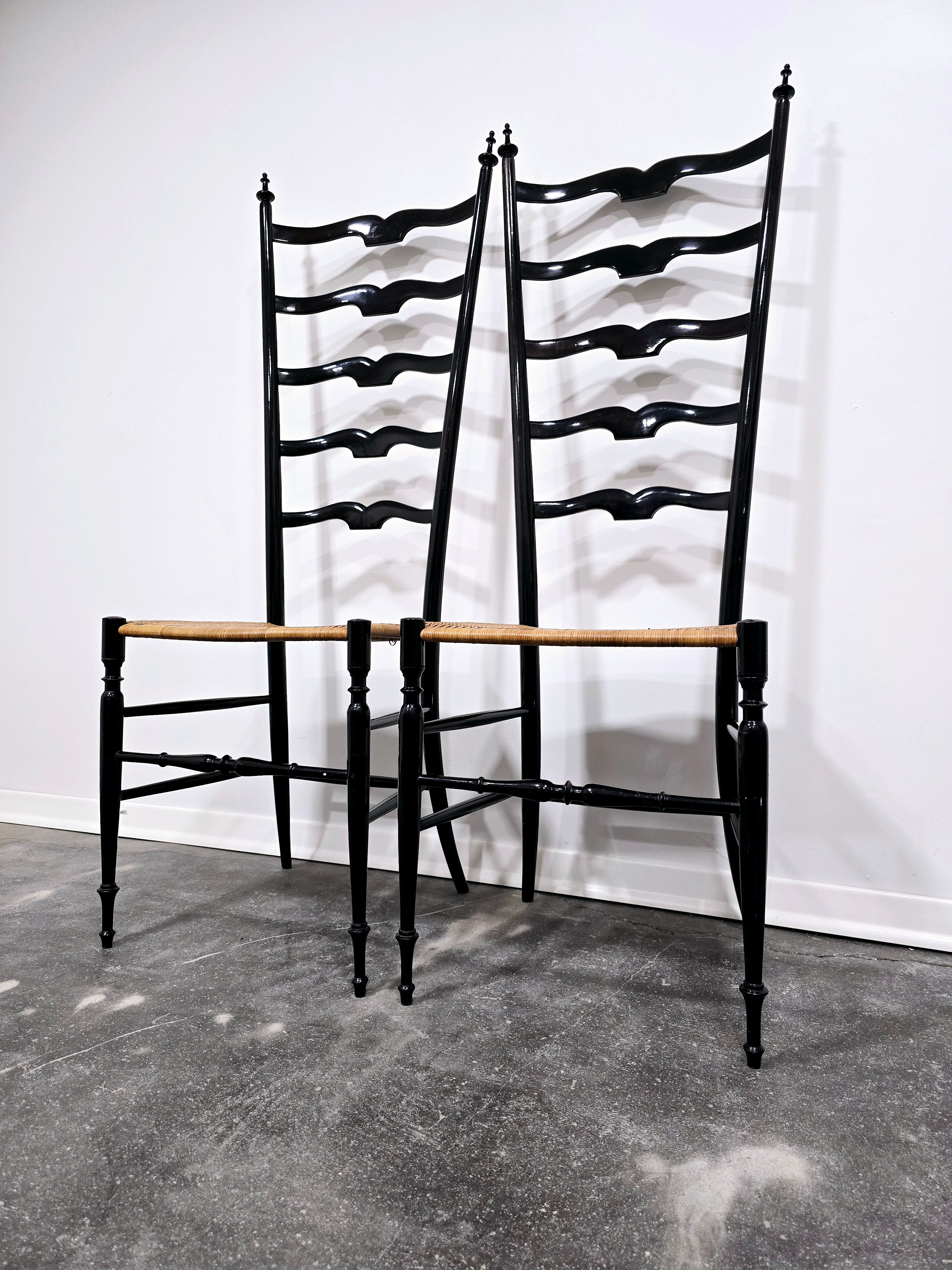 Paolo_Buffa_Ladder_chairs_for_Chiavari_Italy_1950s