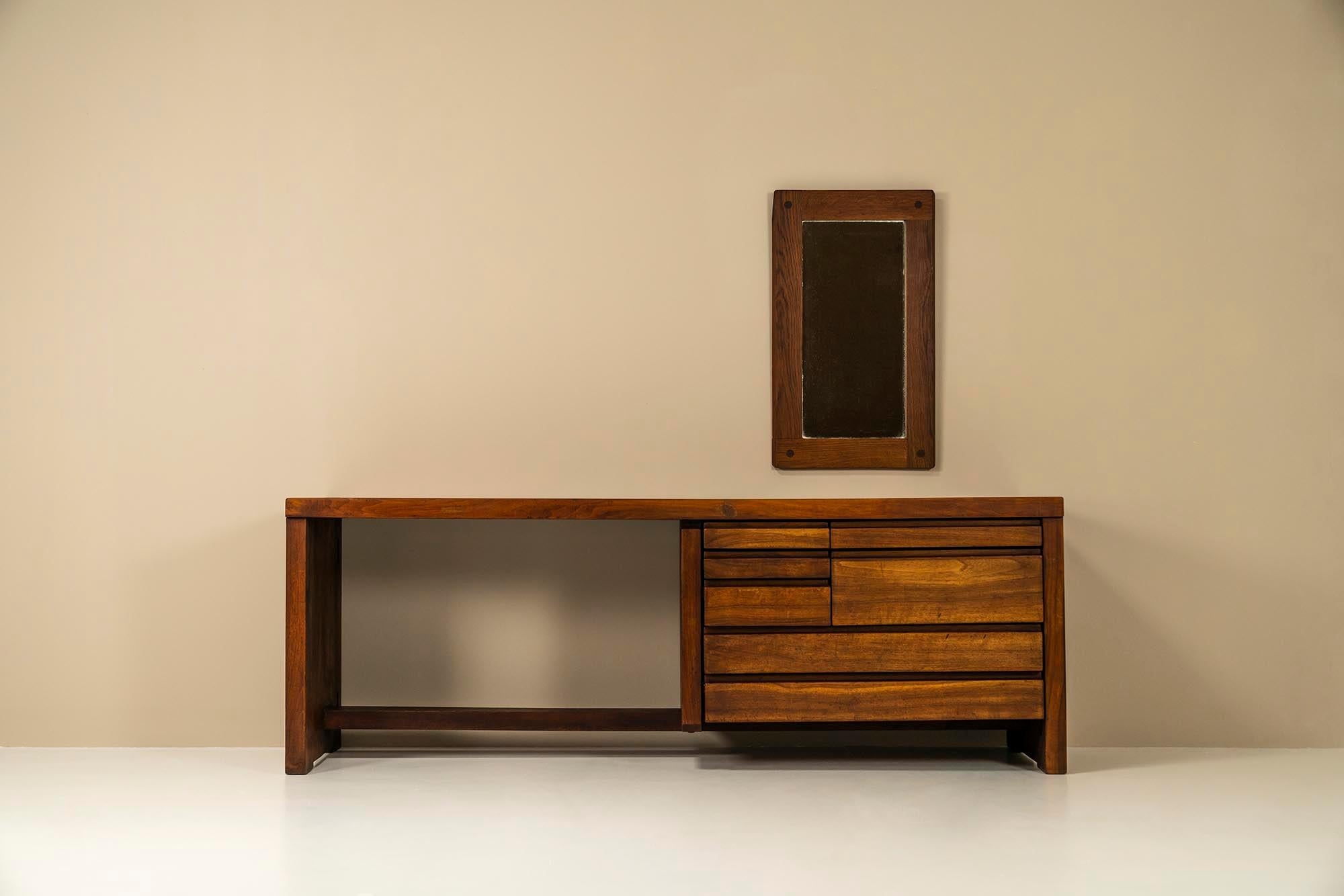 Pierre_Chapo_R05_Dressing_Table_in_Walnut_France_1960s