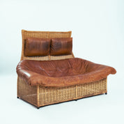 Rattan_Leather_Rock_Sofa_by_Gerard_Van_Den_Berg_for_Montis,_The_Netherlands_1970s
