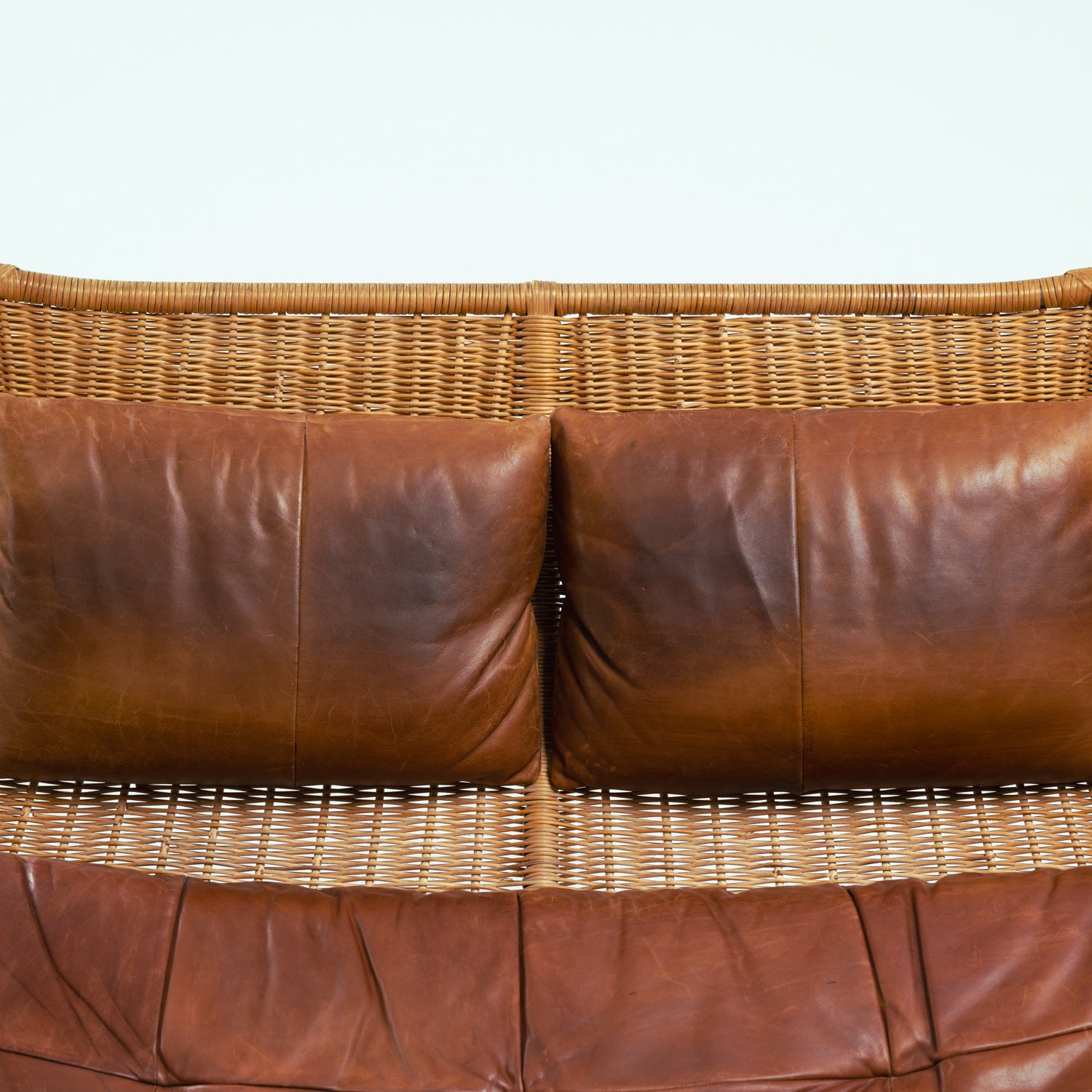 Rattan_Leather_Rock_Sofa_by_Gerard_Van_Den_Berg_for_Montis,_The_Netherlands_1970s
