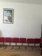 SeT_oF_6_ReD_BauHauS_CHaiRS