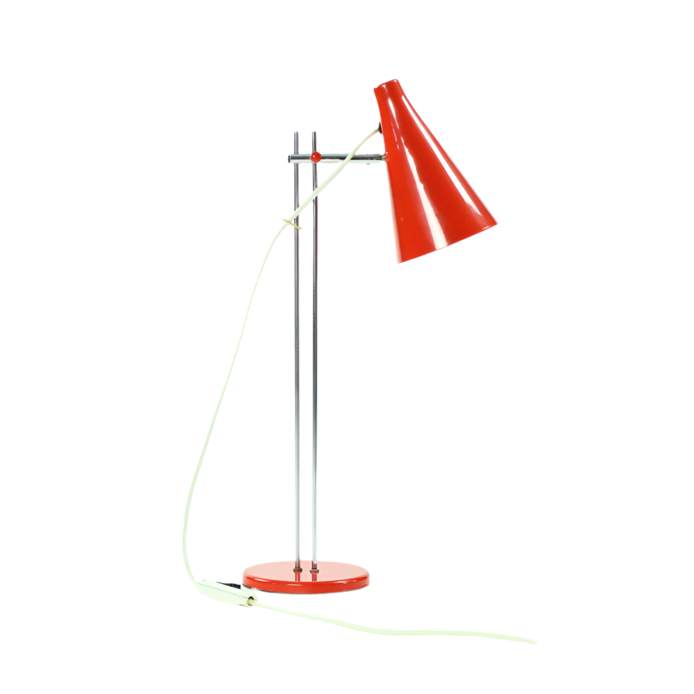 Red_Midcentury_Table_Lamp_By_Josef_Hurka_For_Lidokov_Czechoslovakia_1960s