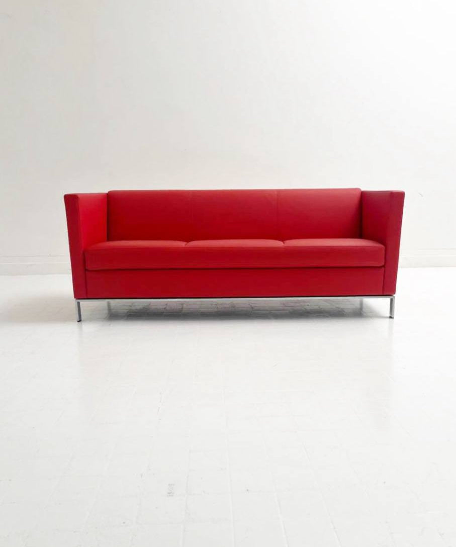 Red_vintage_Walter_Knoll_Norman_Foster_501_leather_three